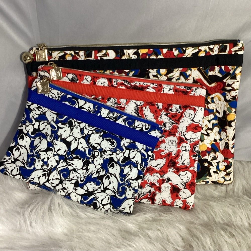 SOLD…….NWOT Nieman Marcus/ Target/ Carolina Herrera 3pc Quilted Travel Bags - Picture 15 of 15